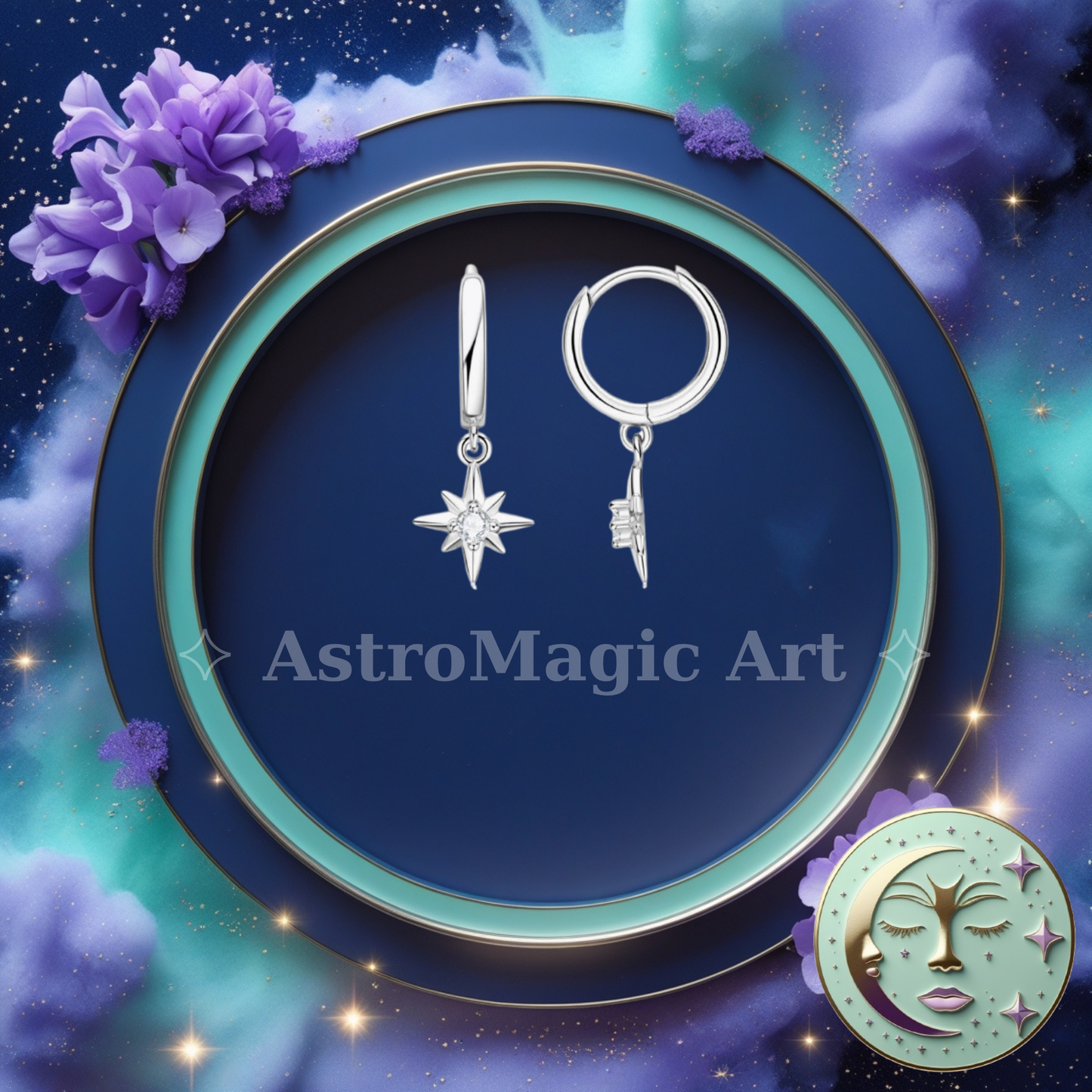 AstroMagic Star Drop Earrings — Catch the Light of the Stars ✨🌌