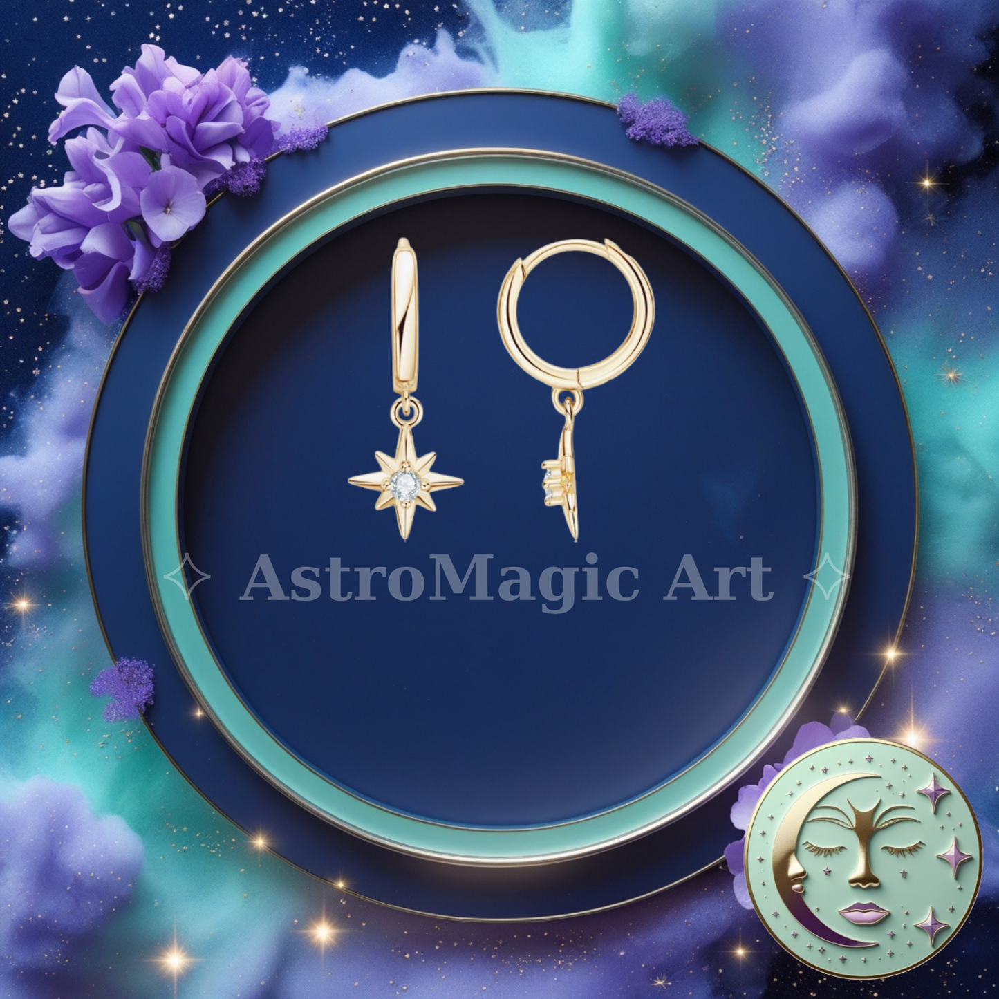 AstroMagic Star Drop Earrings — Catch the Light of the Stars ✨🌌