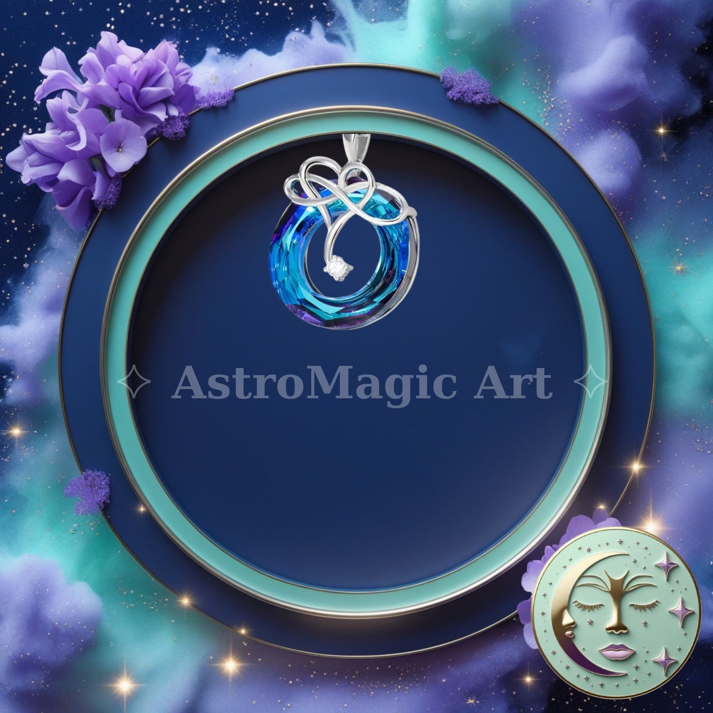 AstroMagic Natural Crystal Pendant Necklace — Earthly Magic🌎