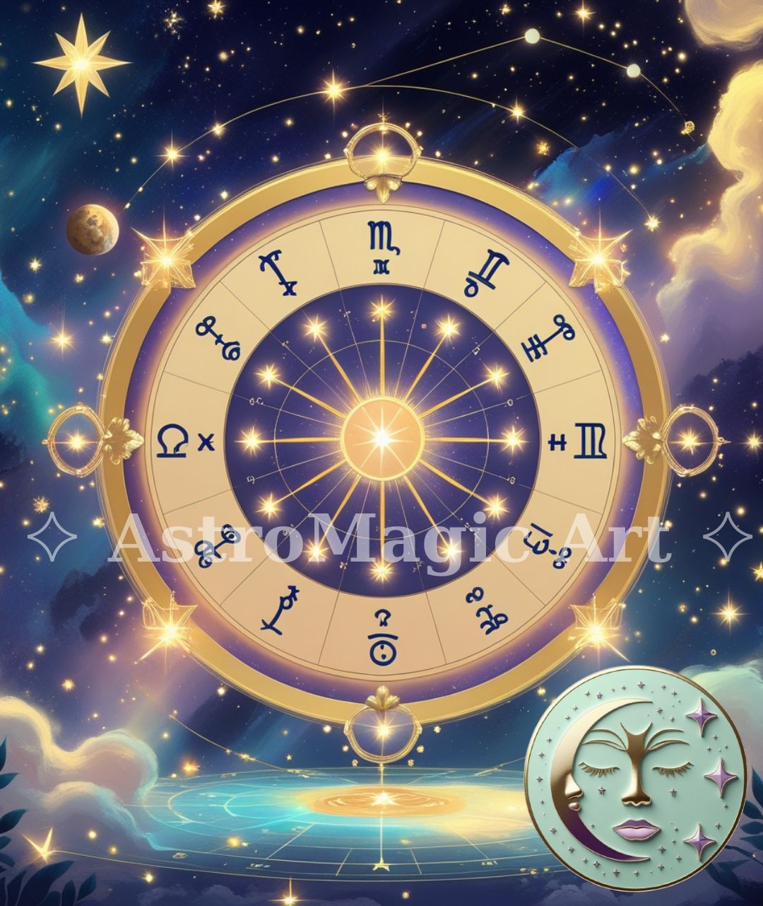 Natal Chart Illustration – Digital Art