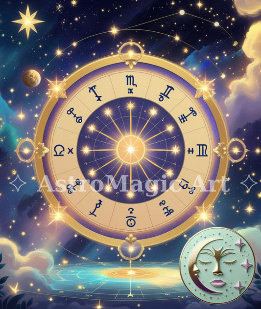 Natal Chart Illustration – Digital Art