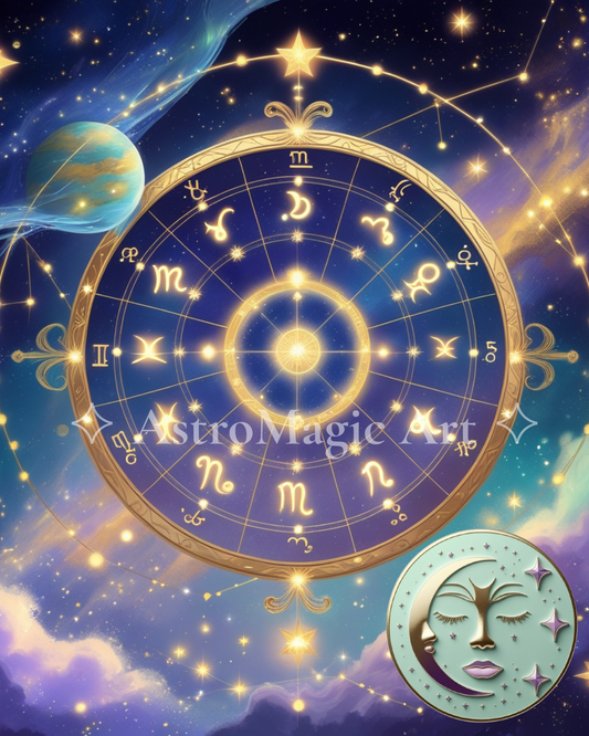 Natal Chart Illustration – Digital Art